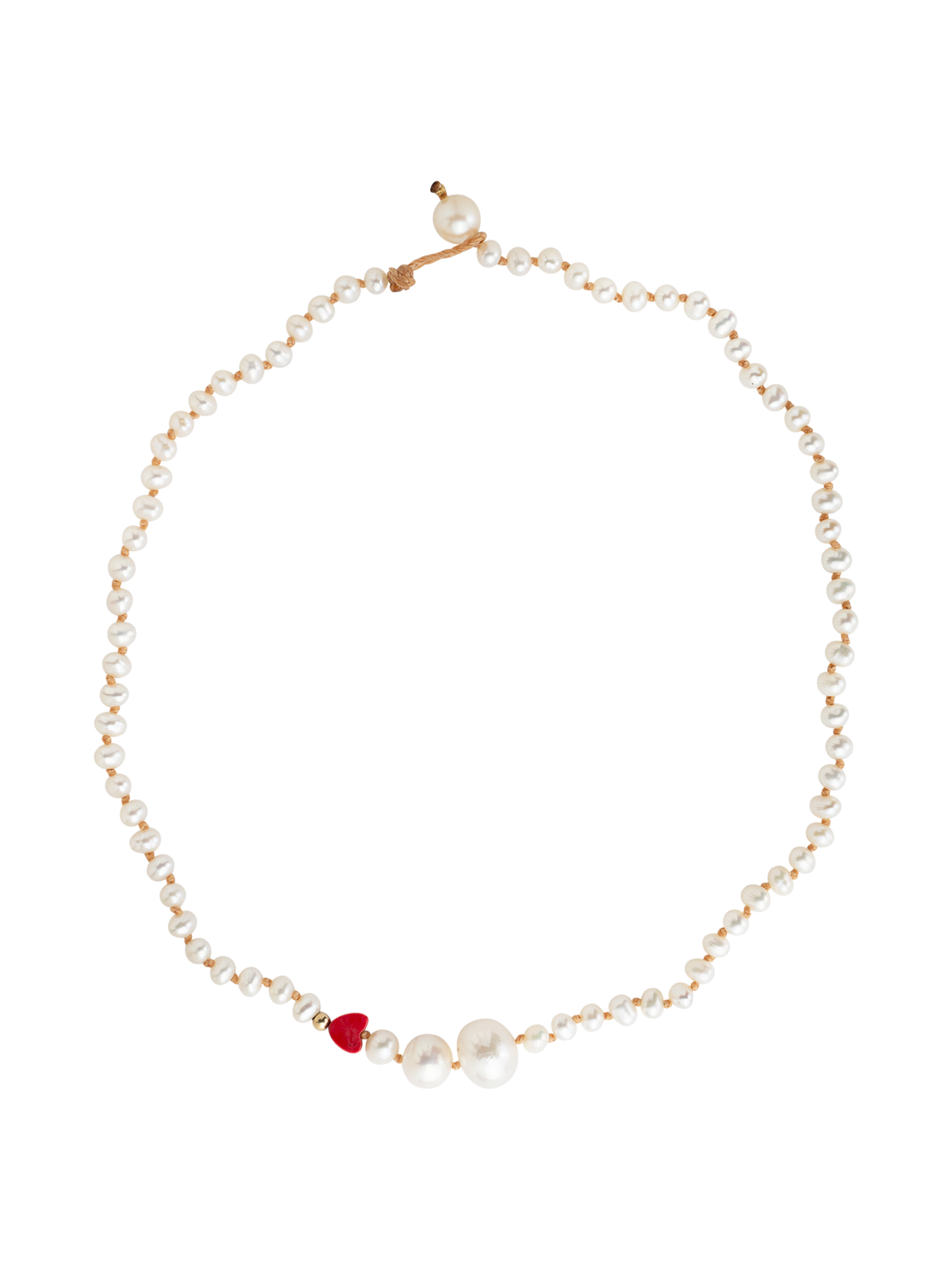 Pearl love necklace